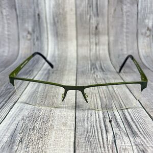 HUMPHREYS Eyeglasses FRAME ONLY H582173 54-18-130 Dark Brown/Green XP75
